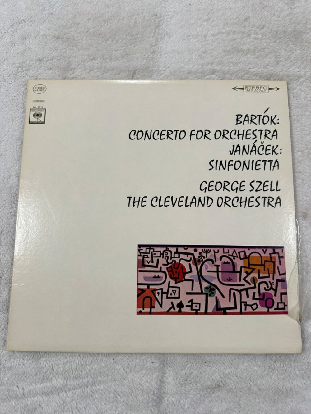 Bartók Concerto For Orchestra Janáček Sinfonietta George Szell Columbia Vinyl LP